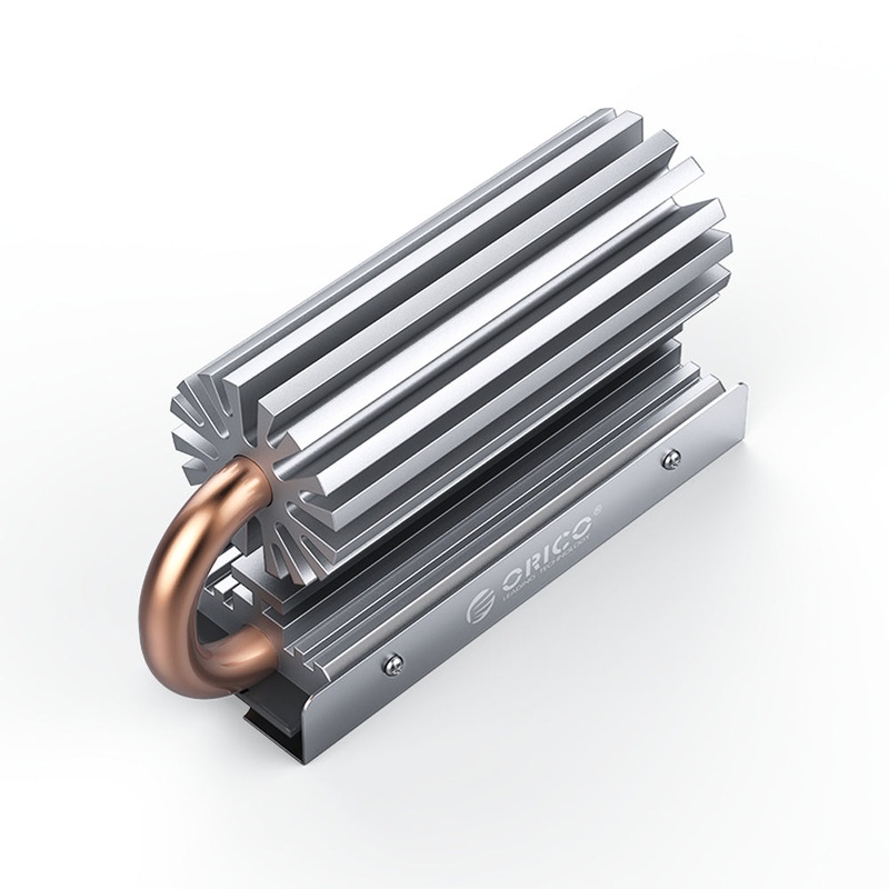 [CLEARANCE] ORICO M2HS5 M.2 SSD Copper Aluminum Heatsink with Fast Cooling Thermal Fin and Copper Pipe for Single and Double-Sided 2280 M.2 NVMe NGFF SATA SSD Solid State Drive, PC, Desktop Computer, CPU, Motherboard, Gaming Console