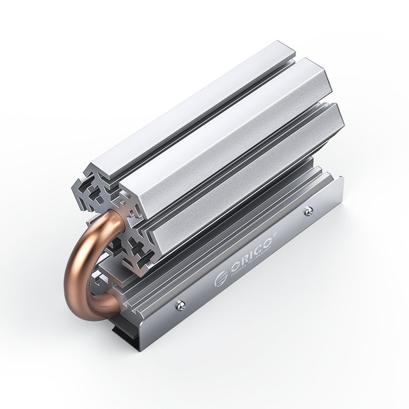 [CLEARANCE] ORICO M2HS6 M.2 SSD Copper Aluminum Heatsink  with Fast Cooling Thermal Fin and Copper Pipe for Single and Double-Sided 2280 M.2 NVMe NGFF SATA SSD Solid State Drive, PC, Desktop Computer, CPU, Motherboard, Gaming Console