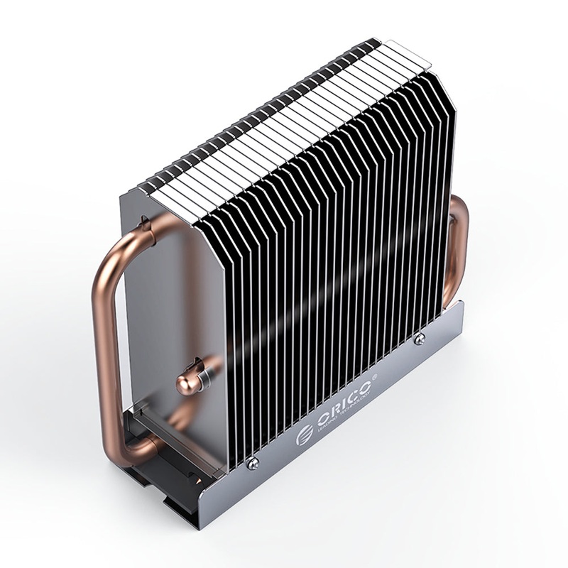 [CLEARANCE] ORICO M2HS7 M.2 SSD Copper Aluminum Heatsink with Fast Cooling Thermal Fin and Copper Pipe for Single and Double-Sided 2280 M.2 NVMe NGFF SATA SSD Solid State Drive, PC, Desktop Computer, CPU, Motherboard, Gaming Console
