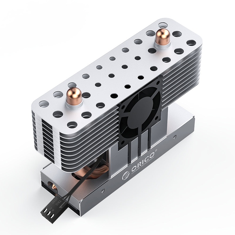 [CLEARANCE] ORICO M2HS8 M.2 SSD Copper Aluminum Heatsink with Fast Cooling Thermal Fin and Copper Pipe for Single and Double-Sided 2280 M.2 NVMe NGFF SATA SSD Solid State Drive, PC, Desktop Computer, CPU, Motherboard, Gaming Console