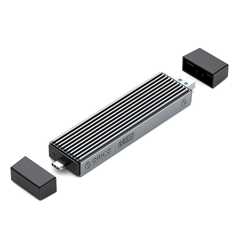 [CLEARANCE] ORICO M2PJK-C3 Dual Protocols NVMe/SATA to USB 3.2 Gen.2 M.2 SSD Enclosure with Type C/USB-A Input, 10Gbps Fast Transmission Rate, Tool-free Adapter, 4TB Supported Capacity for Windows 8/10, macOS, Linux, Solid State Drive