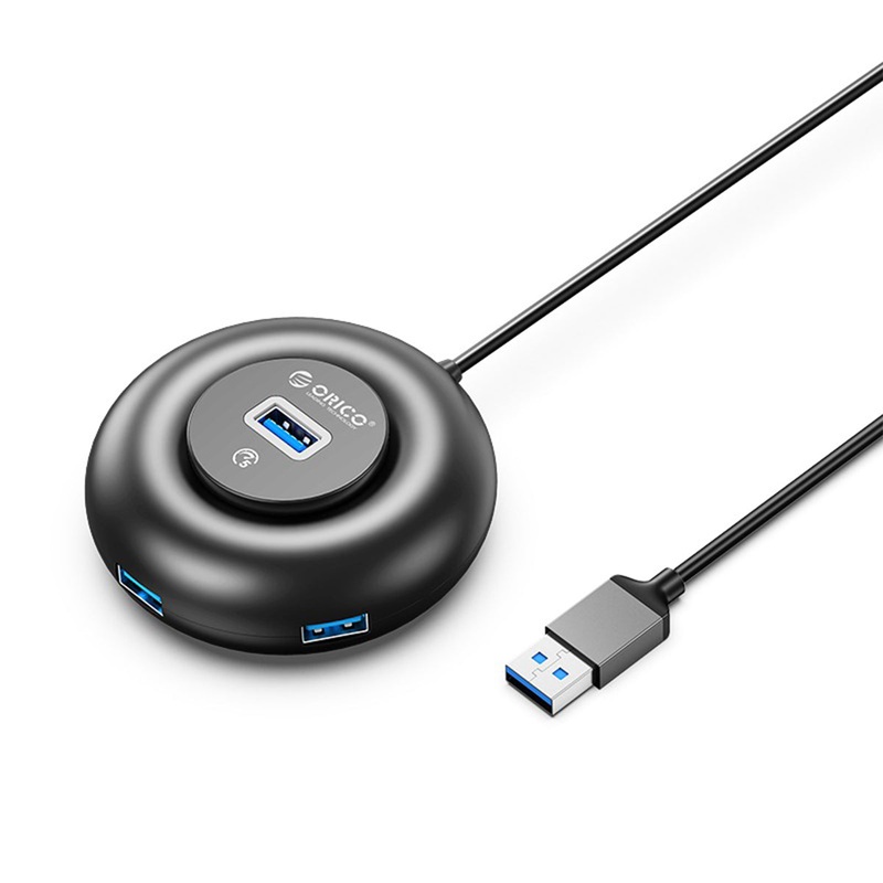 [CLEARANCE] ORICO YX3-U2 (1.8m) 4-Port USB 3.0 USB-A Desktop Hub 10W with 5Gbps Transmission Rate, 5Gbps USB-A 3.0, 3.5mm Audio Port, 480Mbps USB-A 2.0 Output for Windows 8/10, macOS, Linux, PC, Laptop, Desktop Computer