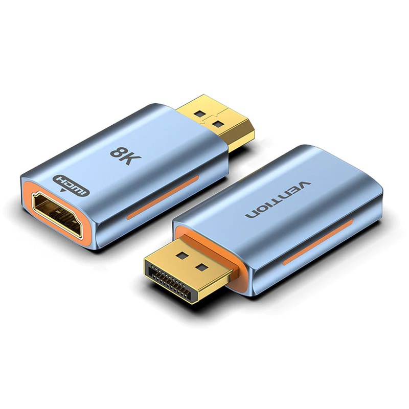 Vention DisplayPort Male to HDMI Female Display Port Adapter 8K 60Hz UHD Plug & Play with 12-Bit Color Depth, High Dynamic Range (HDR), Multiple Display Modes for Laptop, PC, TV, Monitor, Projector, Desktop Computer | HFMH0