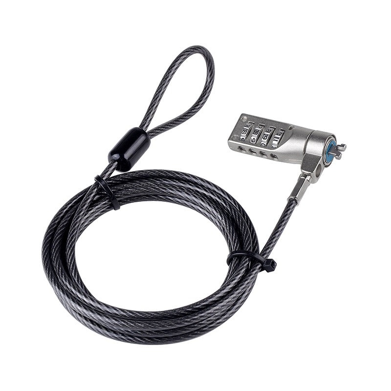 ArgoX 4 PIN Numeric Combination Type Security Laptop Lock Cable with Braided Carbon Steel Wire – 2.5 x 6mm (Nano Slot) for PC, Computer Desktop, Monitor, CPU, etc. | SP-CL301N
