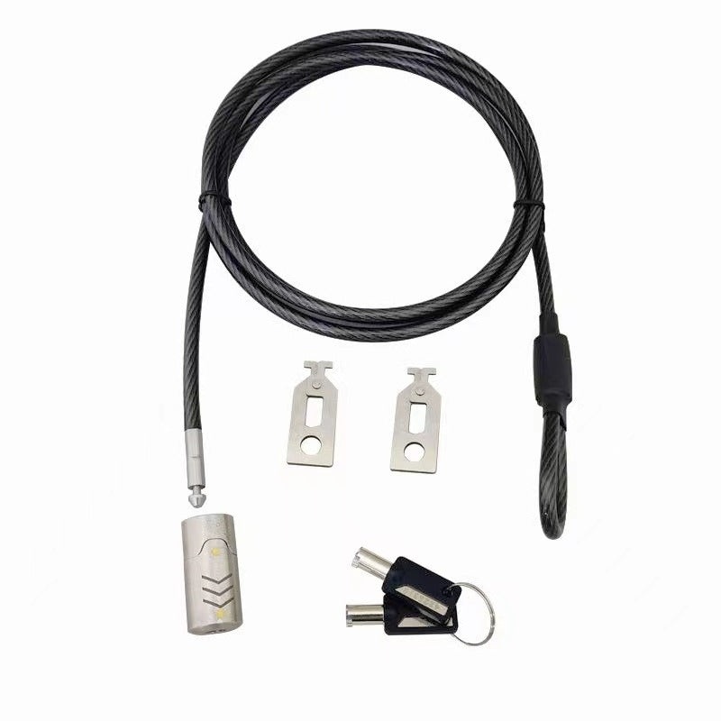 ArgoX Key Type Security Laptop Computer Lock Cable with Braided Carbon Steel Wire for Desktop, LCD Monitor, CPU, Internal Components, Keyboard, Mouse, etc. | SP-DL117