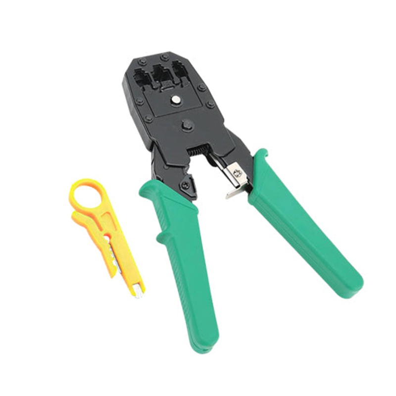 [CLEARANCE] ArgoX Network Crimping Tool 4P+6P+8P with Wire Stripper for RJ45, RJ11, RJ12 Ethernet Networking Cables and Connectors
