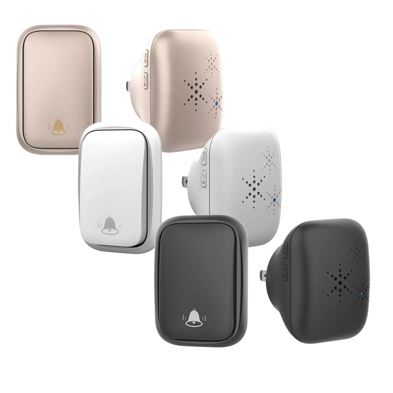 [CLEARANCE] DAYTECH DB28 Self-Powered Smart Wireless Doorbell Plug and Play AC 110V-230V 150m Long Range Door Bell Buzzer with Adjustable Volume, 38 Chimes and Tunes for Home Office Indoor and Outdoor Installation