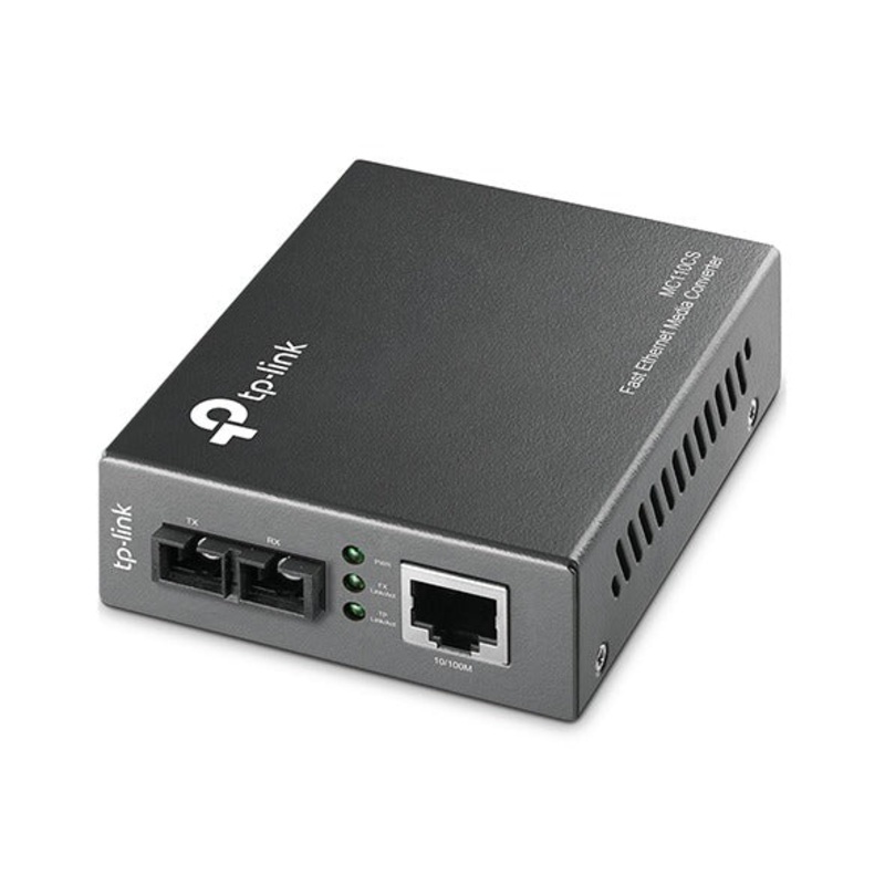 [CLEARANCE] TP-Link MC110CS 10/100Mbps WDM Single-Mode Media Converter Fiber Optic Transceiver with 20 km Extension Range, Half/Full-Duplex Mode, Auto-MDI/MDIX  TP LINK TPLINK