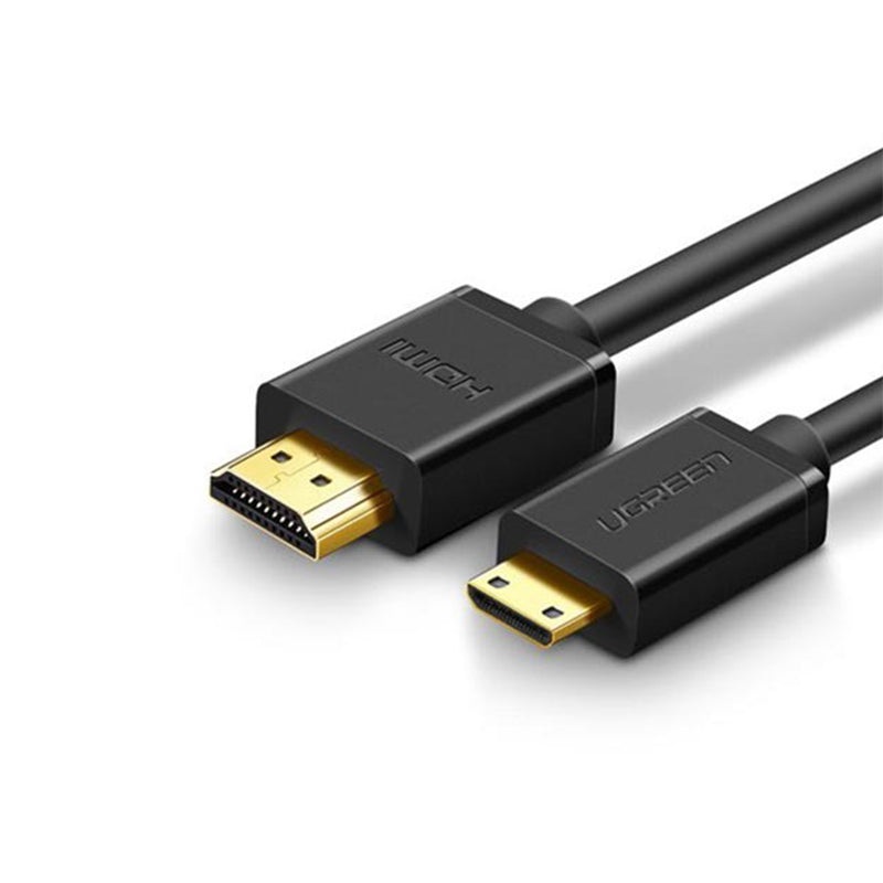 [CLEARANCE] UGREEN 1.5-Meter HDMI 2.0 to Mini-HDMI 4K 60Hz UHD Video Cable with 18Gbps Ethernet Data Transmission Speed, 3D Display Support, and Audio Channel Return for Home Theater Systems, TV, Projectors, and Consoles | 11167