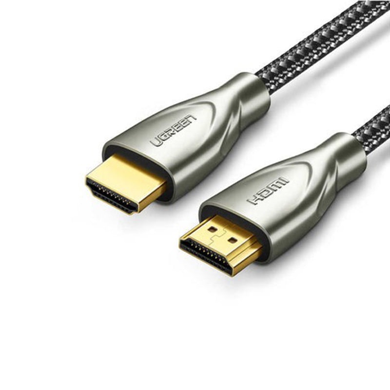 [CLEARANCE] UGREEN 2m 4K Ultra-HD HDMI 2.0 Male to Male Video Connector Cable with Carbon Fiber Cable Jacket for MacBook, PC, Desktop Computer, DVD Player, PS5/PS4/PS3, Xbox One/360, to TV, Monitor, Projector, etc.