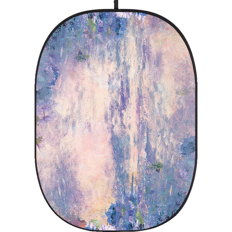 Godox Collapsible Backdrop 1.5 x 2m Floral Painting Background Easy Set Up with Wrinkle-Free Self-Supporting Collapsible Frame, and Non-Reflective Material for Photography, Live Stream, Vlogging, Video, Picture | CBA-PF0005