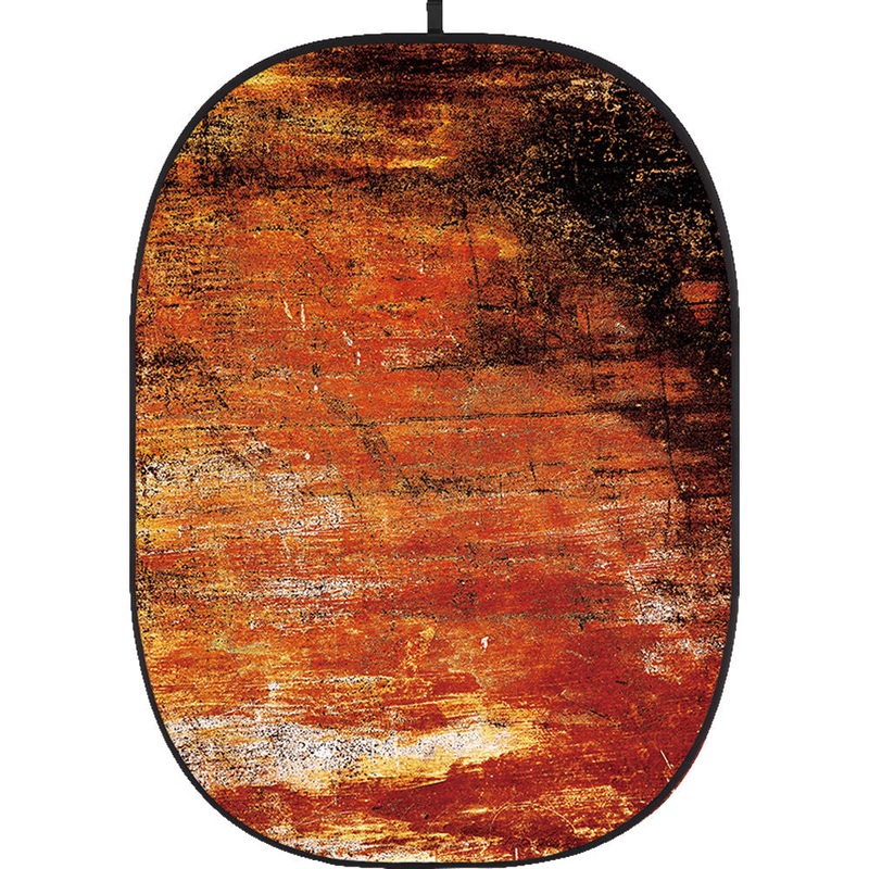 Godox Collapsible Backdrop 1.5 x 2m Rusty Wall Background Easy Set Up with Wrinkle-Free Self-Supporting Collapsible Frame, and Non-Reflective Material for Photography, Live Stream, Vlogging, Video, Picture | CBA-WR0011