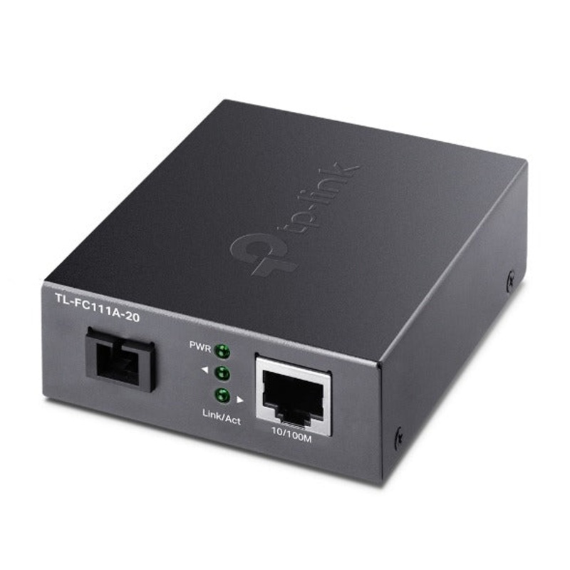 TP-Link TL-FC111A-20 10/100Mbps WDM Single-Mode Media Converter Fiber Optic Transceiver TP LINK TPLINK