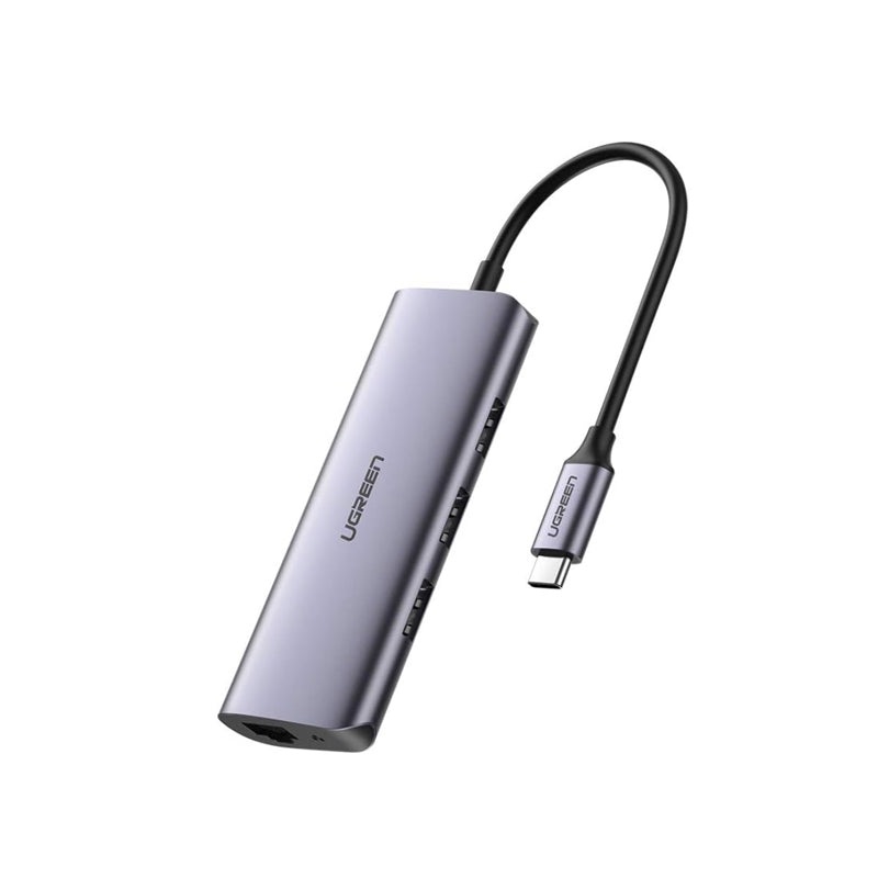 UGREEN 4-Port USB 3.0 Type C Ethernet Adapter Hub for MacBook, iMac, PC, Desktop Computer, Laptop, Phone, Tablet, etc. – Supports Windows, MacOS, Linux, Chrome OS, Android | 60718