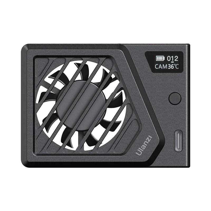 Ulanzi CA25 Camera High-Speed Cooling Fan with Spring Type Design, Built-In Battery, USB Type C Output for Sony, Canon, Nikon, Fujifilm DSLR, SLR, Mirrorless Camera