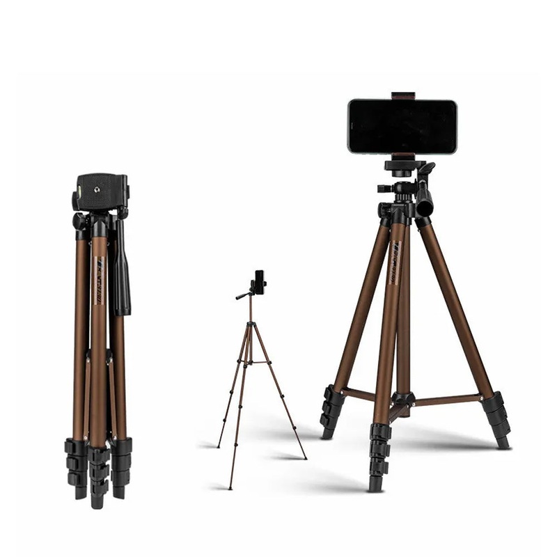 WEIFENG WT-3130 Camera Tripod with Quick Release Plate, 360 Pan & 90 Tilt, 130cm Max. Height, 2.5kg Max. Load Capacity for Smartphone, DSLR, SLR, Mirrorless, Compact, Action Camera