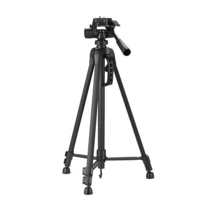 WEIFENG WT-3520S Camera Tripod with Quick Release Plate, 360 Pan & 90 Tilt, 140cm Max. Height, 3kg Max. Load Capacity for Smartphone, DSLR, SLR, Mirrorless, Compact, Action Camera