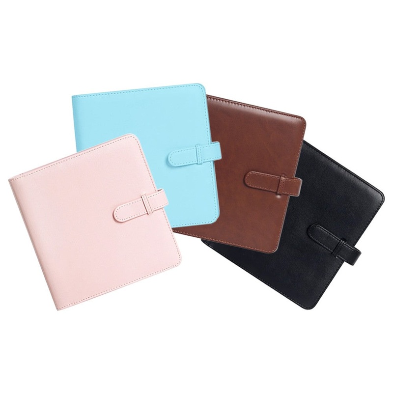 [CLEARANCE] Pikxi AS288 Kids Photo Album Leather with 288 Photos and 36 Pages and Slip On Latch for Fujifilm Instax Square Instant Camera – Pink, Blue, Black, Brown