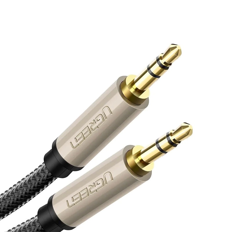 [CLEARANCE] UGREEN 3.5mm Male to Male AUX Audio Cable 3 Meters w/ Gold-Plated TRS Connectors, Nylon Braided Jacket for PC, Laptop, Phone, Tablet, Speaker, Amplifier, Headphone, Car Stereo, etc. | 10605