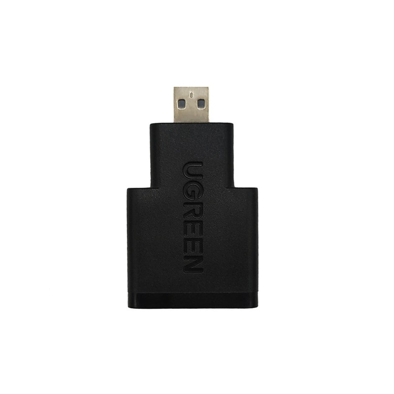 [CLEARANCE] UGREEN 4K 60fps UHD Micro HDMI Male to HDMI 2.0 Female Video Converter Cable Adapter Dongle with Gold Plated Connectors, Pure Copper Conductor for PC, Desktop Computer, Laptop, TV, Display Monitor, Camera, Camcorder, etc. | 20106