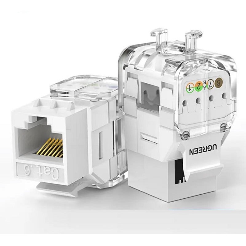 [CLEARANCE] UGREEN Cat6 FTP RJ45 Female Tool-Free Modular Network Connector – NW159 | 80452