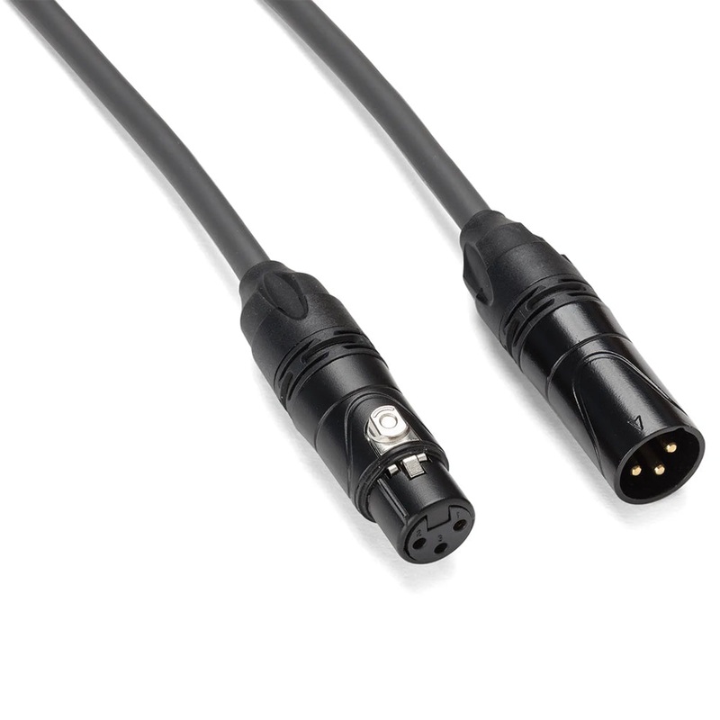 Samson TOURtek PRO 5 Meters 3 Pin XLR Male to Female Quad Core Premium Microphone Audio Cable with PVC Jacket, Gold Plated Neutrik Connectors and Copper Mesh Shielding | ESATPMQ15