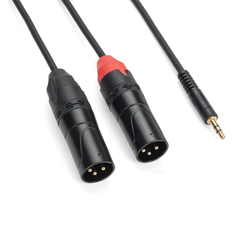 Samson TOURtek PRO TPADXM 3 Meters 3.5mm to Dual 3 Pin XLR Female Breakout Cable with PVC Jacket, Gold Plated Neutrik Connectors and Copper Mesh Shielding | ESATPADXM899