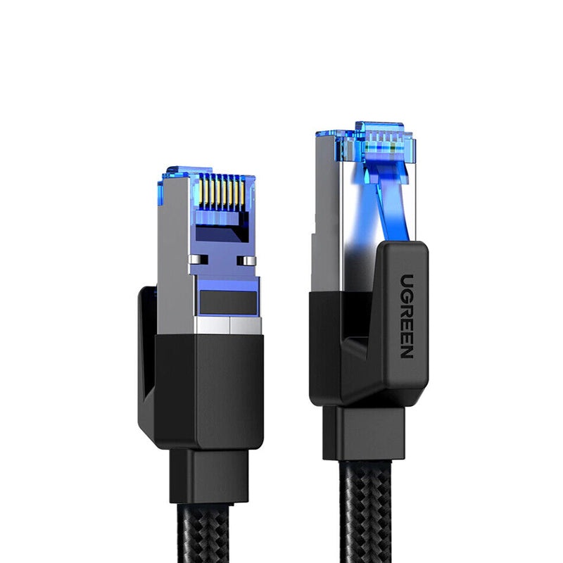 UGREEN 20 Meters CAT 8 Nylon Braided RJ45 LAN Ethernet Network Cable with 40 Gbps Data Speed 600MHz Bandwidth for Home and Office Networking – 30800 |