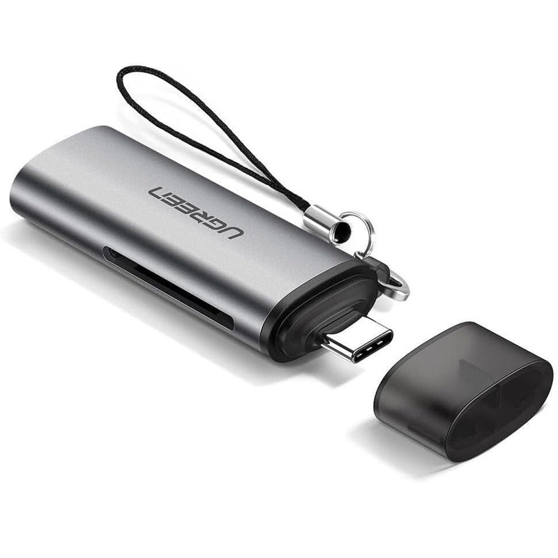 UGREEN USB C 3.1 to SD/TF MicroSD Memory Card Reader with 5Gbps Transfer Rate for MacBook, iMac, PC, Desktop Computer, Laptop, Android Phone, etc – Supports SDXC, SDHC, MMC, RS-MMC, UHS-I Cards and Windows, macOS, Linux, Android OS | 50704