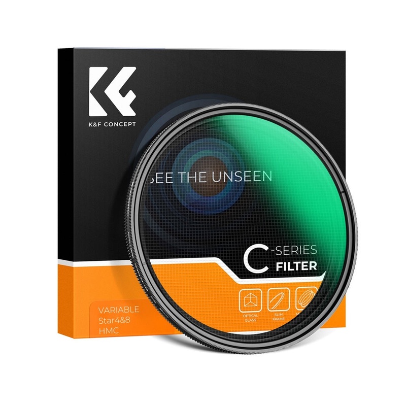 [CLEARANCE] K&F Concept Nano-C 67mm Variable 4-8 Star Effect Lens Filter with Multi-Coated Optical Glass and Ultra-Thin Aluminum Frame for Mirrorless and DSLR Camera Photography