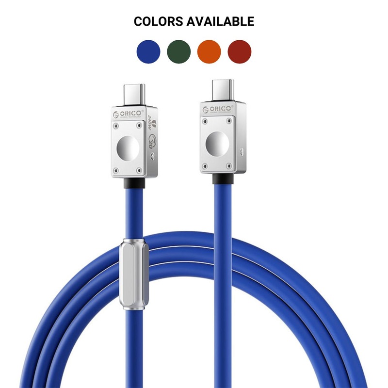 [CLEARANCE] ORICO 0.5 Meter PD 240W 20Gbps USB 3.2 Gen2 Type C Fast Charging Data Cable with 4K 60Hz UHD Video Output & Intelligent Chip for iPhone 15 iPad MacBook Samsung Galaxy Tab Xiaomi Mi Smartphone Tablet Laptop Monitor Camera – Red | 240B2-20-05-RD