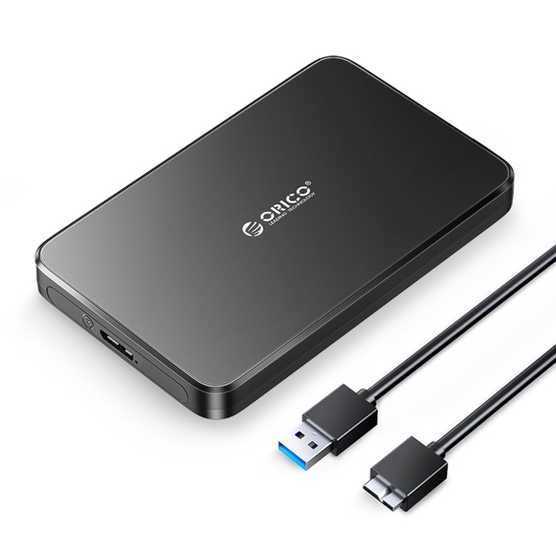 [CLEARANCE] ORICO 2.5 USB 3.0 SATA III HDD / SSD Enclosure with Max 5Gbps Transfer Rate, UASP and TRIM Function, Max 6TB Supported Capacity and Auto Sleep Mode for PC Laptop Router TV Gaming Consoles | 2588U3-V1 – Black