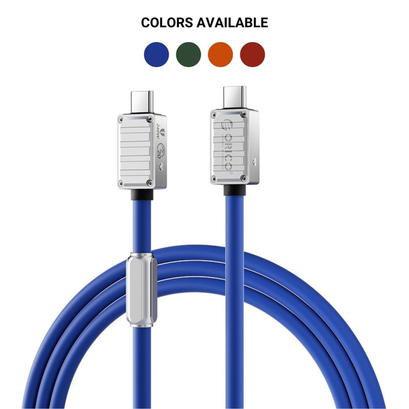 [CLEARANCE] ORICO 2 Meters PD 240W 20Gbps USB 3.2 Gen2 Type C Fast Charging Data Cable with 4K 60Hz UHD Video Output & Intelligent Chip for iPhone 15 iPad MacBook Samsung Galaxy Tab Xiaomi Mi Smartphone Tablet Laptop Monitor Camera – Red | 240B1-20-20-RD