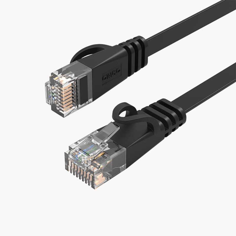 [CLEARANCE] ORICO 3 Meters Cat6 RJ45 Ethernet LAN Male to Male Flat Cable with 1000Mbps Gigabit Bandwidth for PC Desktop Computer Laptop Router | PUG-C6B