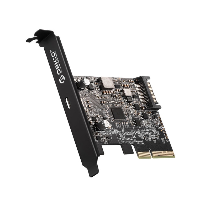 [CLEARANCE] ORICO PCI-e to Type-C Expansion Card with USB 3.2 Gen2 x2 20Gbps Max Transmission Rate, 15 Pin Power Interface, ASM3242 Control Scheme and Power Indicators for PC Computer Tower Desktop | PE20-1C