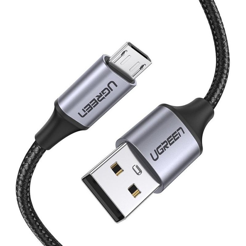 [CLEARANCE] UGREEN 2.4A 3 Meters USB 2.0 Male to Micro USB Male Data Charging Cable 480Mbps for Mobile Phones and Other Compatible Devices – Black