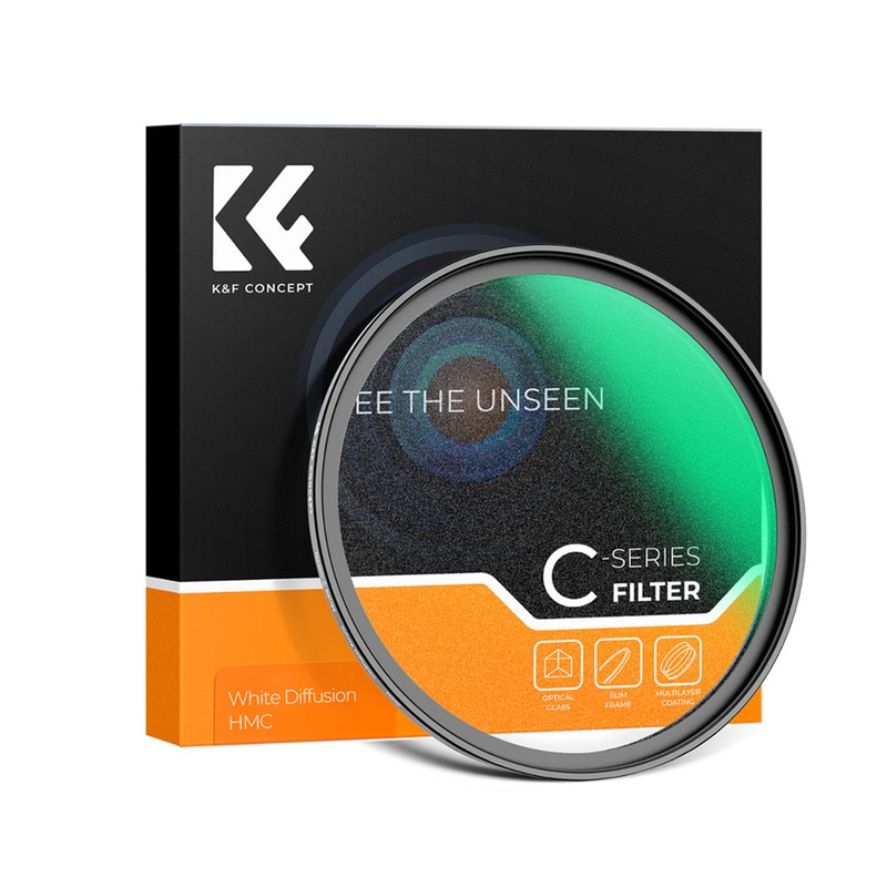 K&F Concept Nano-C Series White Mist Effect Diffusion Lens Filter with Multi-Coated Optical Glass and Ultra-Thin Aluminum Metal Frame for Mirrorless and DSLR Camera Photography – 49mm, 52mm, 55mm, 58mm, 62mm, 67mm, 72mm, 77mm, 82mm