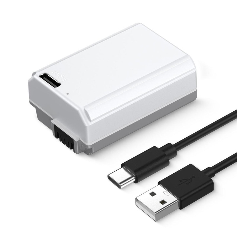 K&F Concept NP-FW50 Battery Pack Li-Ion 7.2V 1100mAh with USB Type-C Connector Direct Charging for Selected SONY Digital Camera ZV-E10, Alpha 7, A7, A7II, A7RII, A7SII, A7S, A7S2, A7R, A7R2, A5000,A6000, A6500, A6300, NEX-3, NEX-5, etc.