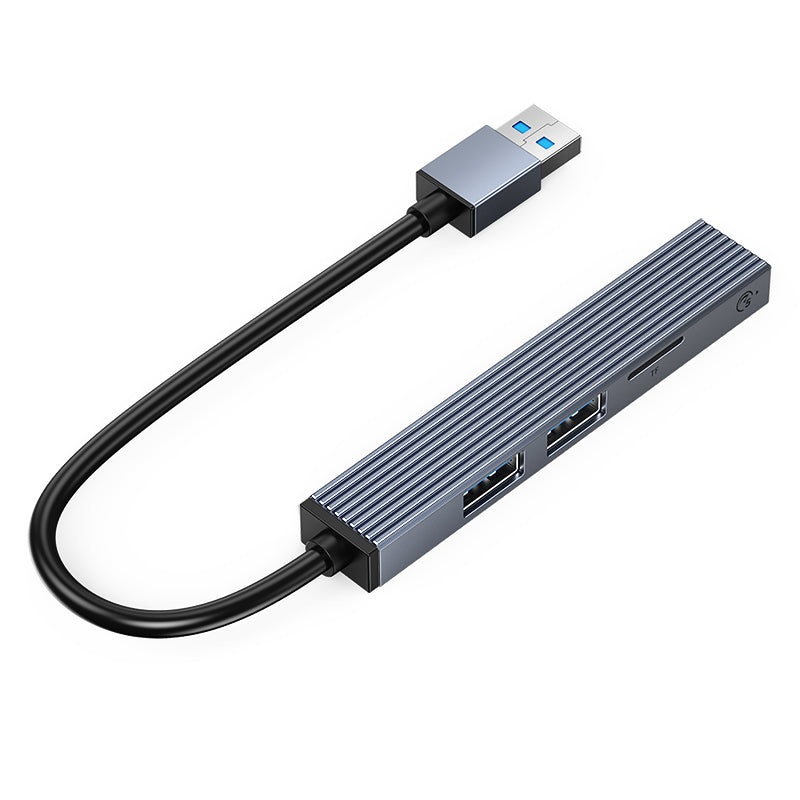 [CLEARANCE] ORICO 4 Port USB-A Hub with USB 2.0 / 3.0 / TF Card Slot Outputs with Max 5Gbps Transfer Rate for PC Desktop Computer Laptop Windows Mac OS Linux | AHU2-3TF