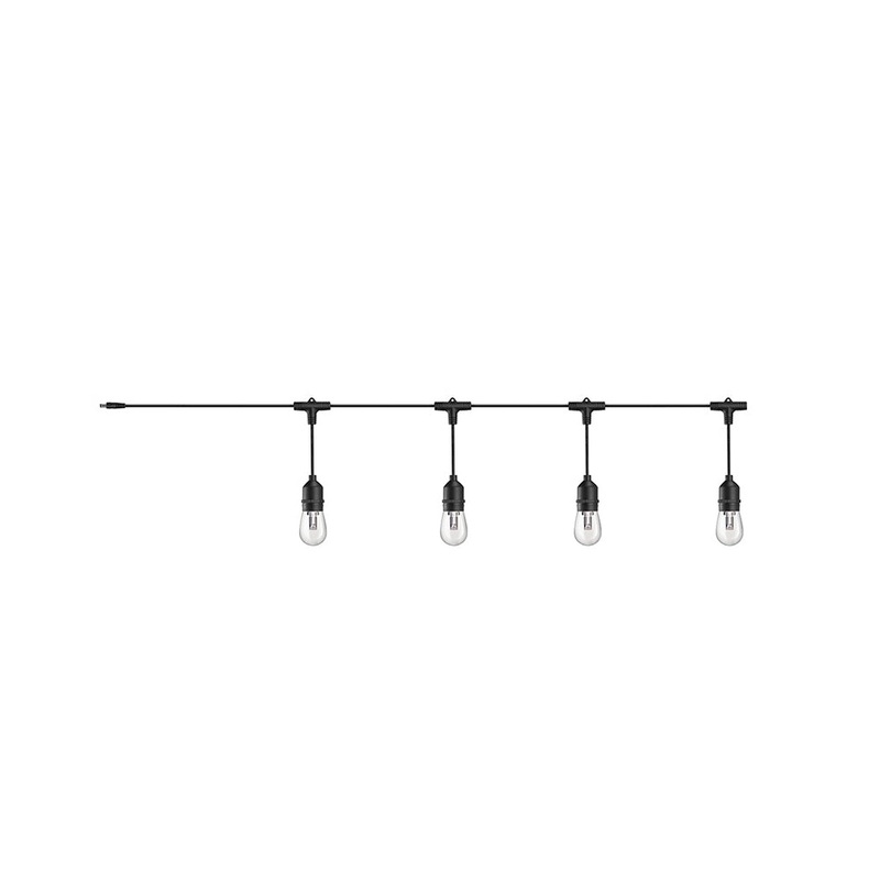 [CLEARANCE] ORICO 4pcs S14 E26 0.5W LED Light Bulb and PVC Wire with 2800K Color Temperature and IP66 Waterproof for Outdoor Camping Streetlight | OBL04 – Black