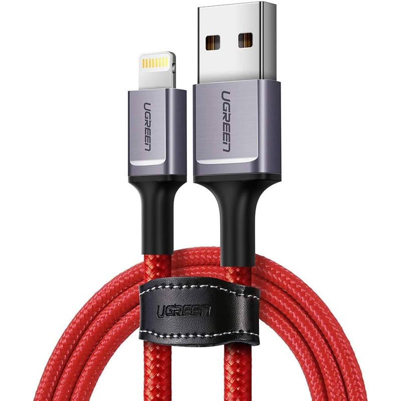 [CLEARANCE] UGREEN 1 Meter USB A 2.0 Male to Lightning Fast Charging Nylon Braided Charging Cable with 480Mbps Data Transfer Speed for iPhone SE 3/13 Pro/13 Pro Max/13/13 mini, iPad 9, iPhone 12/12 Pro/12 Pro Max,11/11Pro/11 Pro Max/XS/XS Max