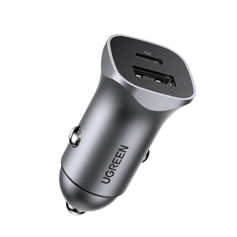 [CLEARANCE] UGREEN PD 30W + SCP 22.5W USB C / USB A Universal Fast Charging Car Charge for Powered Car Accessories, Electronics, Laptop, Mobile Phone / Smartphones, Tablet, Gadgets | 40858