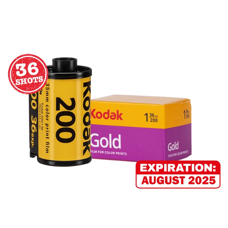 Kodak Gold 200 35mm Color Film Roll | 36 Exposures Shot for Photography | Expiry November 2026