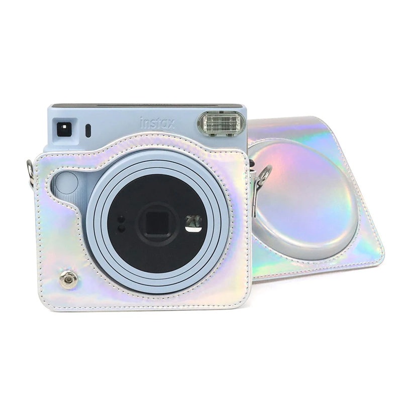 Pikxi Holographic Case with Sling Bag Type Strap for FUJIFILM Instax Square SQ1 Instant Film Camera