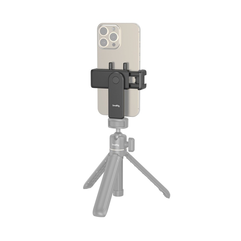 SmallRig Quick Loading Smartphone Holder with Dual Cold Shoe Mounts & 1/4-20 Tripod Thread Attachment Hole for iPhone & Android Phone Photography | 4366
