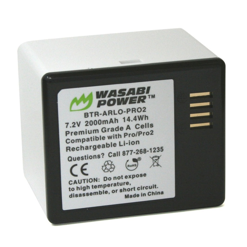 Wasabi Power Arlo Pro and Pro 2 Battery for Wireless Home Secutiy Camera, Spare for VMA4400-100NAS