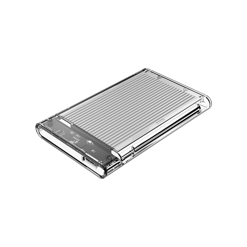 [CLEARANCE] ORICO 2.5 inch SATA 3.0 HDD to USB 3.0 Micro B Transparent External Hard Disk Drive Enclosure Case with Aluminum Alloy Internal Plate & Up to 4TB Memory Storage Capacity for Windows Mac OS Linux PC Laptop Computer | 2179U3 – Blue
