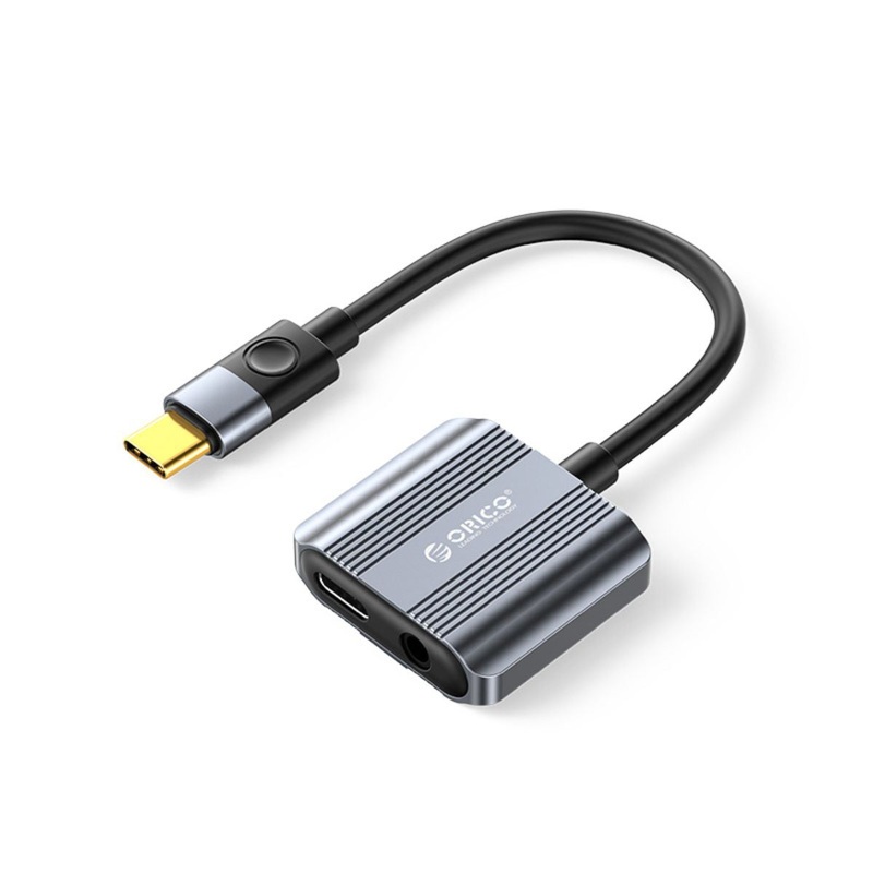 [CLEARANCE] ORICO 2-in-1 USB C to 3.5mm + Type C Charger & Audio Splitter Cable Dongle for Headphone Earphone Headset Speaker Mobile Phone Tablet Computer PC Laptop | AXCP