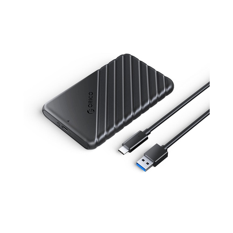 [CLEARANCE] ORICO (2-Pack) 6Gbps 2.5 Inch HDD / SSD SATA 3.0 to USB 3.1 Gen1 Type C Hard Drive Enclosure Case with 6TB Maximum Disk Storage Capacity for Windows MacOS Linux Computer PC Laptop MacBook iMac – USB-C to USB-C | 25PW1C-C3-2