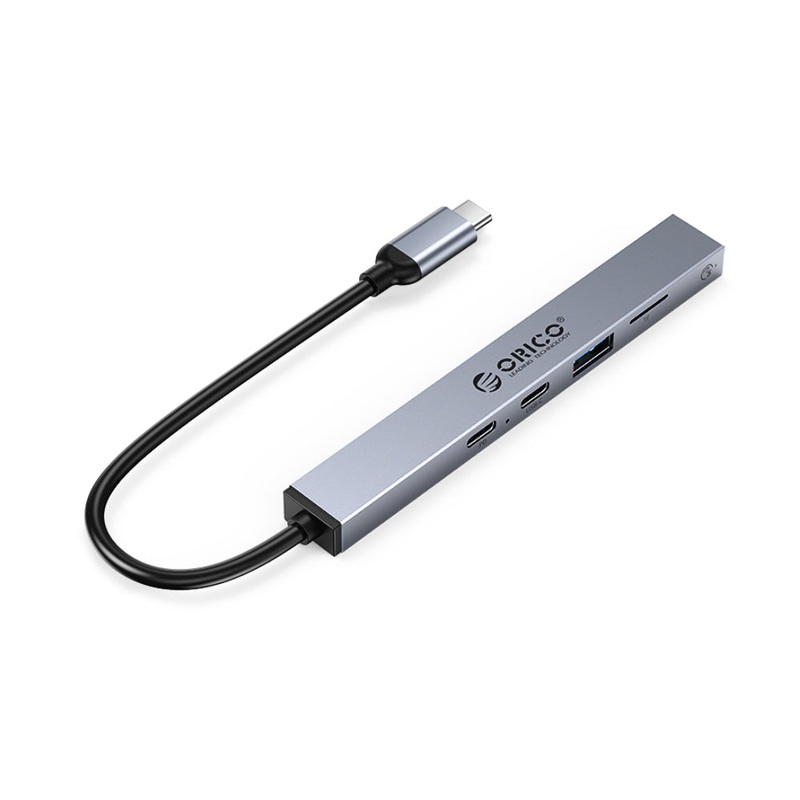 [CLEARANCE] ORICO 5-Port USB-C 2 Hub with PD 60W, 5Gbps Transmission Rate, USB-A 3.0, USB-C 2.0, USB-A 2.0, and TF Card Reader for Windows Mac OS Linux PC Computer Desktop Laptop | BHC1-5TP